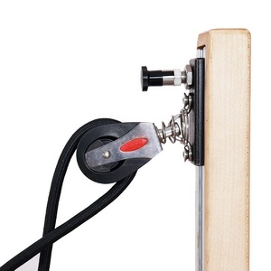 Paslanmaz çelik deniz tel halat tek kasnak 6-8mm döner blok ile naylon kasnaklar 40 mm ve kelepçe gemi yat tekne donanım - Product Image 2