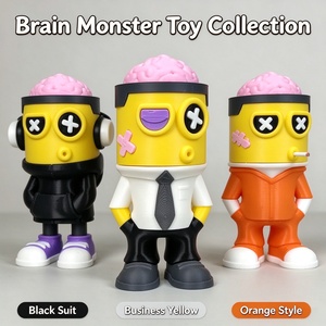 Figurine Cerveau Punk Imprimée en 3D, Jouet Anti-Stress Amusant avec Cerveau Apparent pour Soulager le Stress des Doigts, Ornement Créatif - Product Image 3