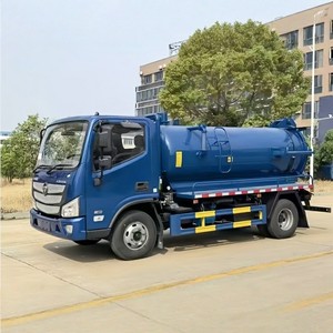 Camión de Limpieza y Succión Foton de 5 Cbm 4x4 a Bajo Precio, Camión de Bombeo de Lodos, Camión de Limpieza de Alcantarillado de 6 Ruedas - Product Image 4