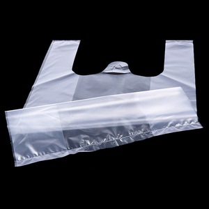 Factory Supply Low Price Customized <b>White</b> Transparent <b>PE</b> Plastic Vest Trash Bags Tshirt Bag for Home Restaurant Supermarket - Product Image 3