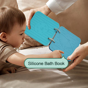 Livres pour bébés en silicone Bpa gratuit Jouets éducatifs précoces <span class=keywords><strong>Bain</strong></span> personnalisé pour enfants Livre pour bébés - Product Image 4