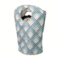 Sac à linge pliable en tissu, type sur pied - Portable pour le rangement des vêtements