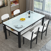 Pantalla de seda personalizada, mesa de vidrio templado, mesa de comedor, mesa de centro, encimera, vidrio decorativo para el hogar