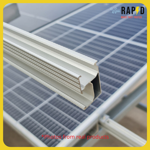 Riel de aluminio de montaje solar Paneles solares de 4,8 M Producto de marca superior tailandés Ventas al por mayor de la fábrica de Tailandia OEM es aceptable - Product Image 2