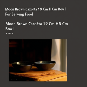 Ciotola Moon Brown Cazoleta 19 cm H 5 cm per servire il cibo - Product Image 3
