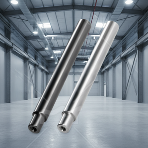 แกนเพลา ปลายข้างหนึ่งมีขั้นบันได ปลายทั้งสองข้างมีเกลียวใน แบบมาตรฐาน ตัวแกนเพลาแบบยังไม่ผ่านกระบวนการ ขนาด G6/h7/h - Product Image 1