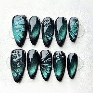 <span class=keywords><strong>Faux</strong></span> <span class=keywords><strong>Ongles</strong></span> 3D Embossés Tendance Effet Texturé <span class=keywords><strong>Qualité</strong></span> Salon Fait Main Motif Haut de Gamme 30 Pièces – Vente Flash - Product Image 4