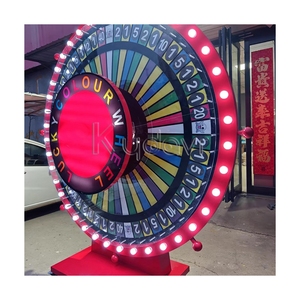 Gioco <span class=keywords><strong>della</strong></span> <span class=keywords><strong>Ruota</strong></span> <span class=keywords><strong>della</strong></span> Fortuna Gigante Personalizzata Elettrica con Luce a LED a 360 Gradi per Estrazione Premi Lotteria e Bingo - Product Image 2