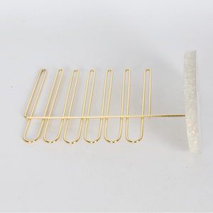 Cây Treo Bông Tai Vòng Cổ Rock Vàng Kim Loại Trang Sức Hiển Thị Đứng Với PP Nhựa Khay - Product Image 2