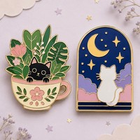 Vente en gros : Fabricant de badges en émail métallique personnalisables, épingles de revers en émail rigide personnalisées avec logo, thème Anime, en gros