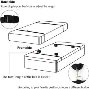 Système de retenue pour lit et Bondage avec menottes, poignets aux jambes, ceinture de retenue au poignet, jeux sexuels pour adultes - Product Image 6