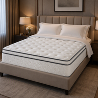 Matelas compressé enroulable OEM/ODM d'usine avec ressorts ensachés indépendants et latex naturel pour hôtels et maisons – Vente en gros