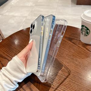 เคสโทรศัพท์มือถือแบบใสแบบบางเฉียบป้องกันสีเหลือง0.8มม. สำหรับ iPhone 16 PRO MAX - Product Image 6