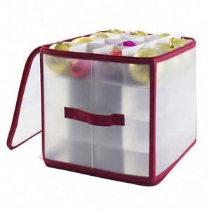 Hot Selling Folding Ornament <b>Box</b> Christmas Ball <b>Storage</b> <b>Box</b> With <b>Paper</b> Divider - Product Image 2