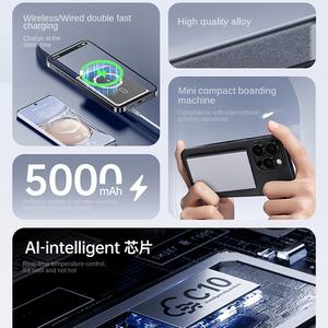 Power Bank Magnético Ultrafino 5000mAh 10000mAh para <span class=keywords><strong>iPhone</strong></span> Cargador Inalámbrico Rápido Estaciones de Energía Portátiles para Teléfono Móvil - Product Image 3