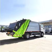 Camion à ordures diesel de compacteur du I-SUZU 4*2 avec la transmission manuelle