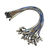 Conector de Montaje en Panel Personalizado a Prueba de Agua M12 IP67 IP68 de 5 y 8 Pines con Código A y Arnés de Cableado
