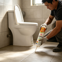 Scellant silicone acide écologique LT-798 300ml, adhésif imperméable et résistant à la moisissure pour la construction et l'usage commercial
