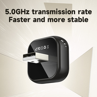 Adaptador Inalámbrico KYERE KY-4192C para CarPlay y Android Auto, WiFi de 5 GHz, Mini Dongle USB, Plug and Play, Conversión de Cableado a Inalámbrico para IOS y Android
