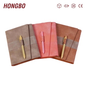 Custom Printed Authentic Leather Grey Brown <strong>Pink</strong> 3 Subject 80 Pages African Hardcover <strong>Notebook</strong> with Pen and Spiral - Product Image 1