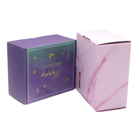 Boîte d'expédition pliante personnalisée en carton ondulé avec impression dorée, boîte cadeau d'anniversaire, boîte d'emballage pour avion, logo personnalisé