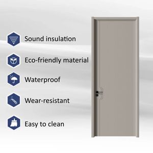 Puerta Interior de Madera con Aislamiento Acústico, Estilo Chino, Ecológica, con Imprimación Blanca, para Dormitorio o Sala de Estar, con Acogida Criteriosa - Product Image 3