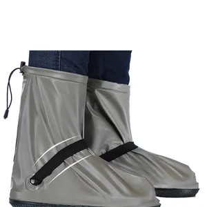 定制防滑可重复使用户外便携式防水可洗塑料保护鞋套