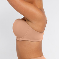 Hexin Gainant sans Bretelles sans Coutures Réversible sans Armatures Soutien-Gorge Push-Up Confort Maintien Poitrine Agrafe Frontale Minceur Soutien-Gorge Femme