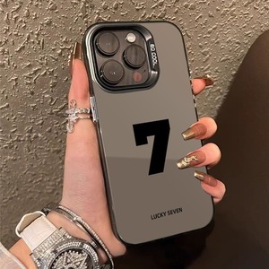 Per iphone 14 13 uno per custodia del telefono stampa logo etichetta adesiva personalizzata per iphone 15 <span class=keywords><strong>pro</strong></span> max casi lettera personalizzata - Product Image 1