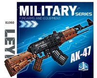Kit Técnico de Ladrillos para Armar una Réplica de la Pistola AK47, Juguete de Rifle de Asalto, Modelo de Arma Militar