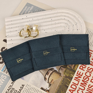 Wholesale Custom Eco-friendly Microfiber Modern Luxury <b>Envelope</b> Jewelry Pouch Bag with Custom Logo USM Brand <b>Gift</b> Packaging - Product Image 4