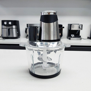 3L Kapazität Edelstahl Elektrische Fleischmühle für den Haushalt mit Glasabdeckung Automatische Funktion Auch als Mixer Verwendbar - Product Image 3