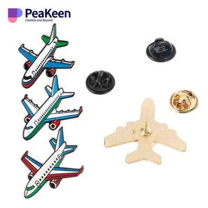 Tùy Chỉnh Cứng Men Kim Loại Máy Bay Máy Bay Ve Áo Pins Trong Xác Minh Men Pins De Aviones Nhà Sản Xuất - Product Image 5