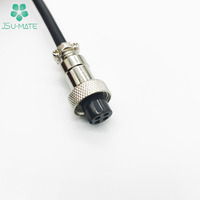 Câble d'alimentation aviation personnalisé USB A mâle vers M12 GX12 3 broches 4 broches femelle, câble spiralé PUR, câble en PU à ressort, câble en PU