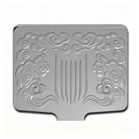 Tapis égouttoir en silicone pour évier et comptoir de cuisine, 15,79 x 12,91 pouces