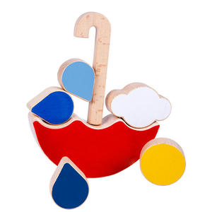 Jouets éducatifs Montessori pour enfants : Blocs d'équilibre et d'empilage colorés en forme de parapluie pour le dropshipping Shopify - Product Image 1