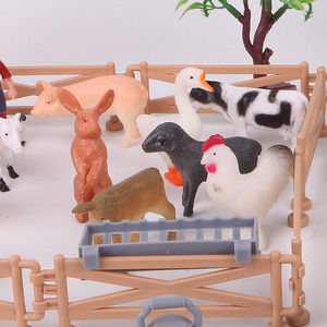 Figurines de simulation, mini-ornements faits à la main, outils agricoles miniatures, clôture en plastique, modèle de pierre, ensemble de jouets pour enfants - Product Image 3