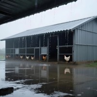 Bâtiment avicole/chenil en structure métallique préfabriquée pour ferme en Éthiopie/Ouganda/Ghana/Nigéria/Kenya