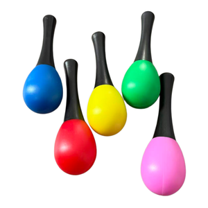 Maracas de Alta Calidad con Mango de Plástico, Sonidos Personalizables, con Bolsas OPP para Entornos Educativos y Regalos Corporativos - Product Image 1