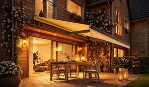 Auvent rétractable motorisé de luxe, imperméable, pour terrasse extérieure, auvent électrique, auvent en aluminium, parasol - Product Image 3