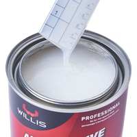 Peinture automobile 1K liant acrylique liquide revêtement voiture finition pour substrat de fer automobile couche de base peinture en aérosol pour revêtement plastique