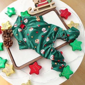 Piyama anjing lucu musim gugur musim dingin baru 2025 pakaian rumah tangga siam empat kaki hewan peliharaan untuk Natal - Product Image 6