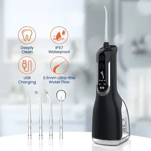 LY L12 300ml oral poderoso sem fio casa segurar fio dental de água limpeza de dentes escolher limpador de dentes para aparelho dental