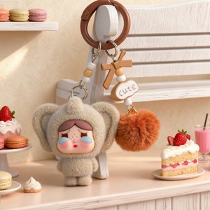 <span class=keywords><strong>Mini</strong></span> Boneca de Pelúcia Colorida de Bebê Chorando, Chaveiro, Pingente para Celular, Chaveiro para Chaves de Carro, Presentes - Product Image 5