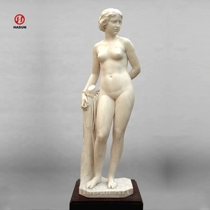 Bellissima Scultura Greca in Marmo di Venere, Statua in Marmo Beige della Mitologia Greca - Product Image 4