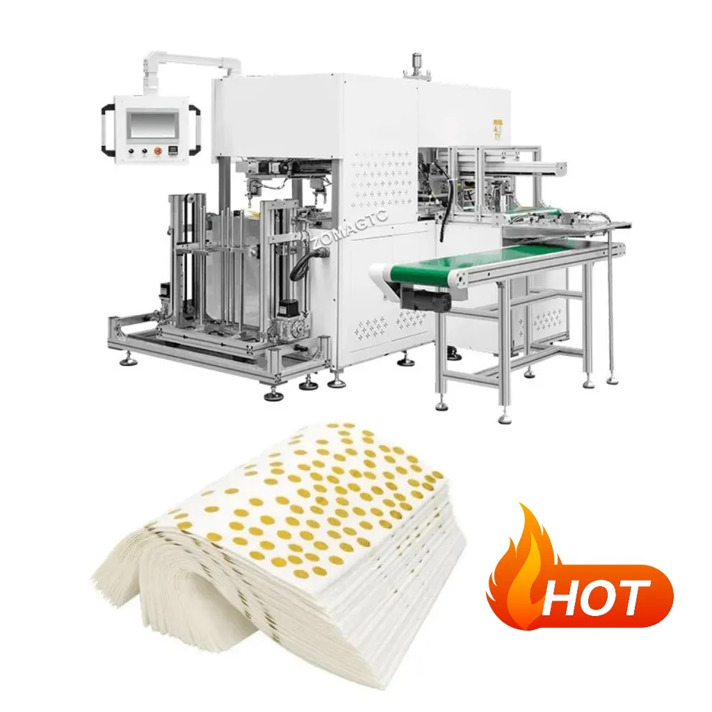 High Speed Automatic Tissue Paper Foil Printer Gold Foil Stamping Machine Napkin Paper Hot Foil Stamping Machine