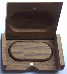 กล่อง USB ไม้ USB แบบกำหนดโลโก้ได้เอง32GB แฟลชเมมโมรี่สติ๊ก USB เพนไดรฟ์ - Product Image 4