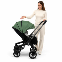 Système de voyage pour bébé 3 en 1 pliable en alliage d'aluminium avec poussette convertible