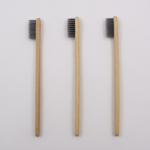 Natural Bamboo Toothbrush <b>Soft</b> Nylon Bristles Hotel Use Manual Toothbrushes Packaged In Cardboard <b>Box</b> - Product Image 2