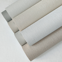 Papier peint vinyle texturé vertical en relief profond, enduit, imperméable, ignifuge, avec support en tissu, pour hôtel